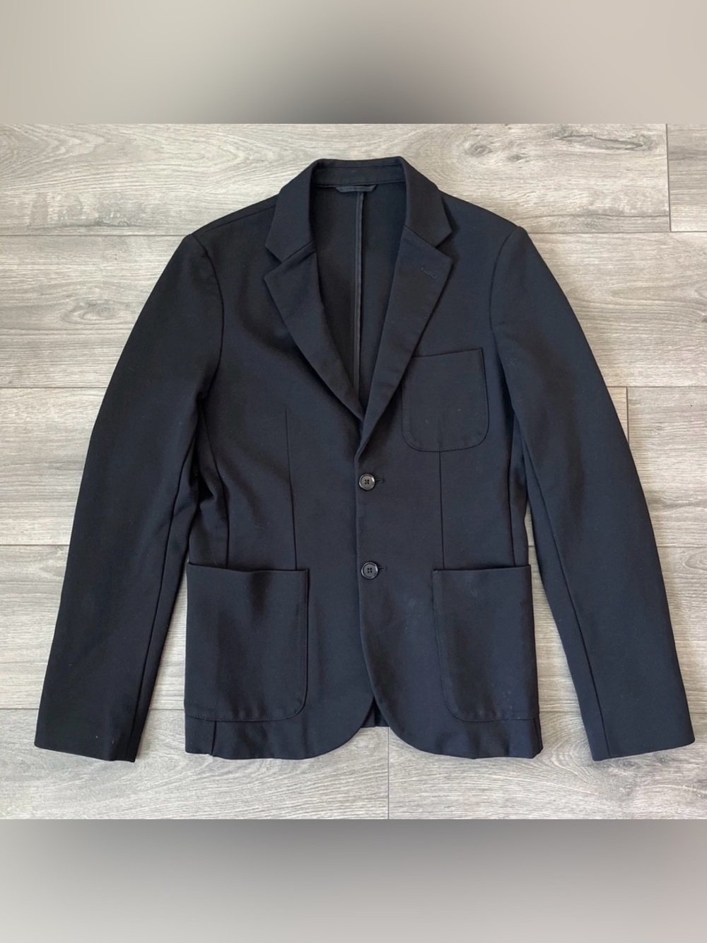 Armani Exchange Men's Black Two-Button Sport Coat